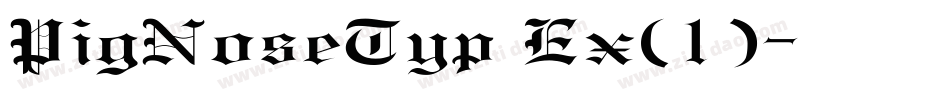 PigNoseTyp Ex(1)字体转换